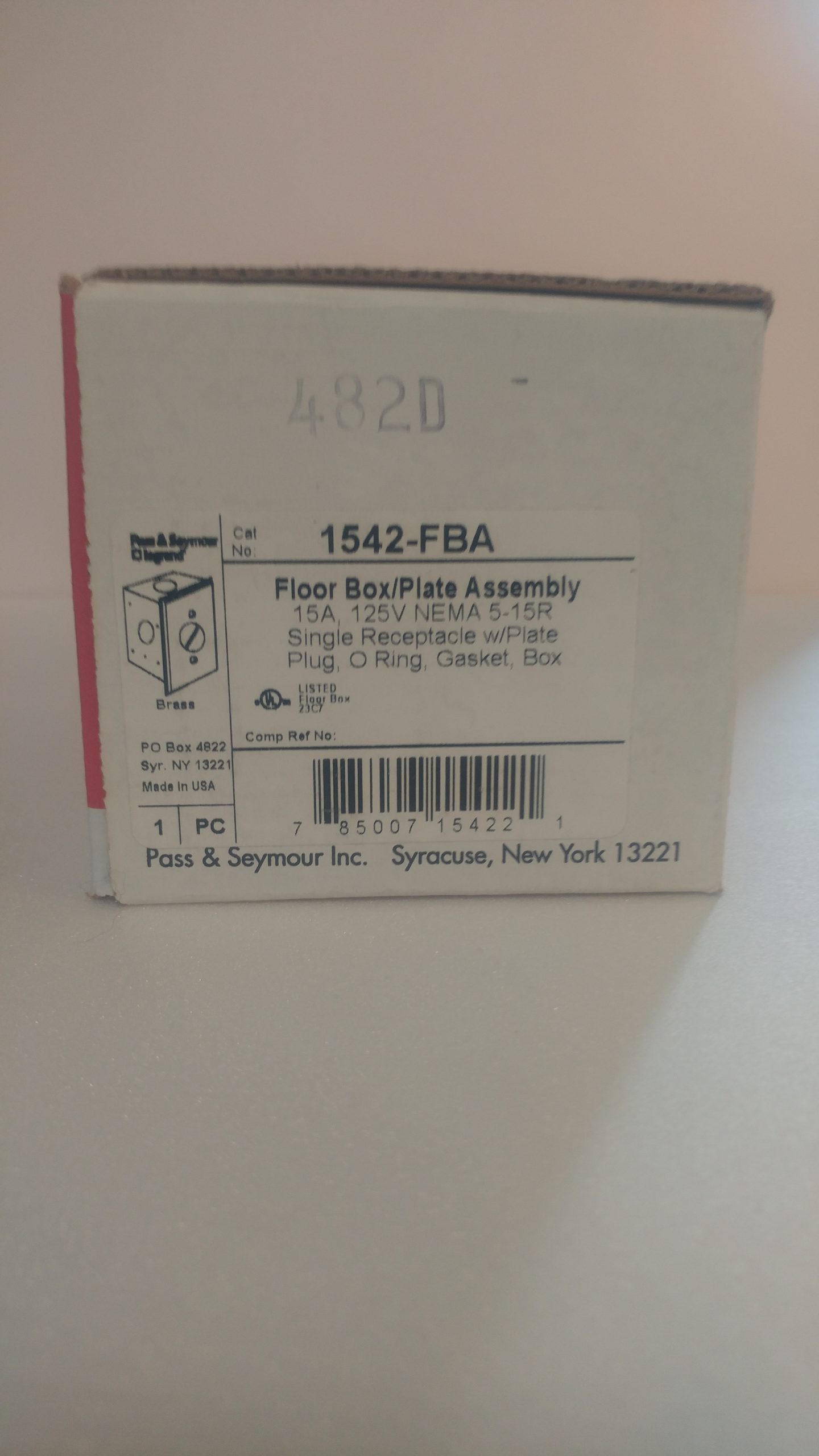  P&S 1542-FBA Floor Box/Plate Assy. (NOT TR)